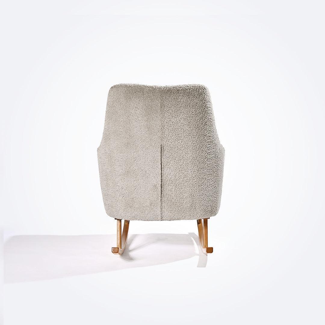 Tutti Bambini Oscar Luxe Rocking Chair & Footstool - Teddy Mushroom - Image 12
