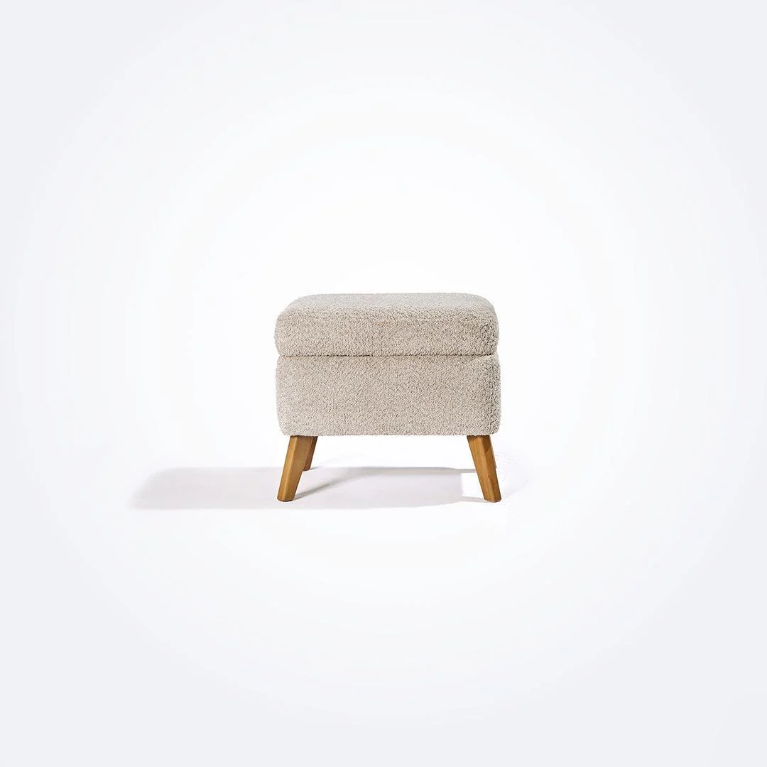 Tutti Bambini Oscar Luxe Rocking Chair & Footstool - Teddy Mushroom - Image 13
