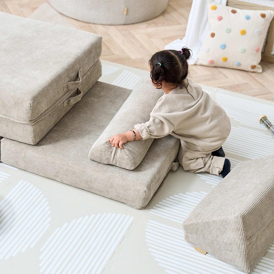 Tutti Bambini Playrama Montessori Kids Play Sofa - Mushroom - Image 12