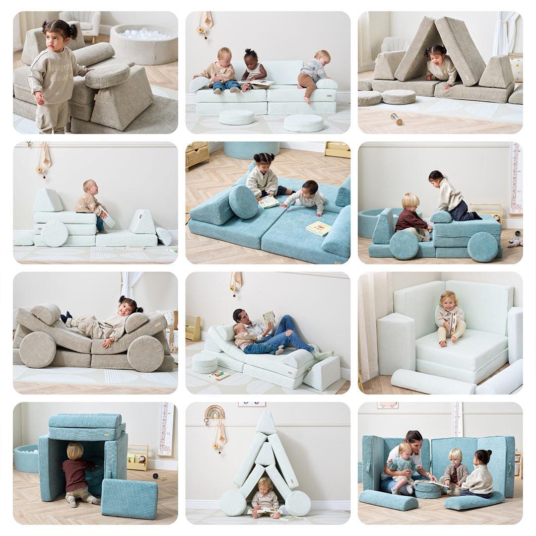 Tutti Bambini Playrama Montessori Kids Play Sofa - Mushroom - Image 3