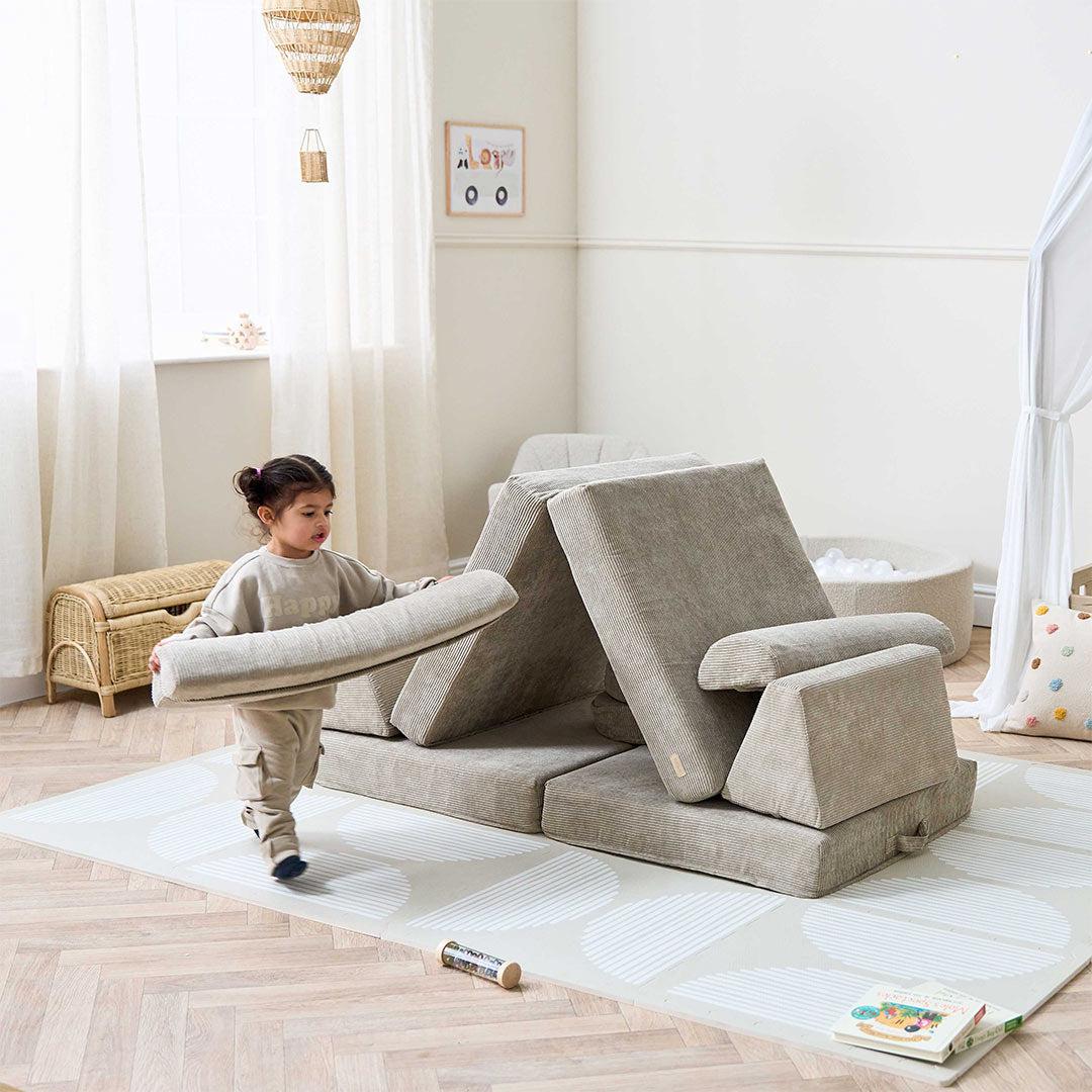 Tutti Bambini Playrama Montessori Kids Play Sofa - Mushroom - Image 4