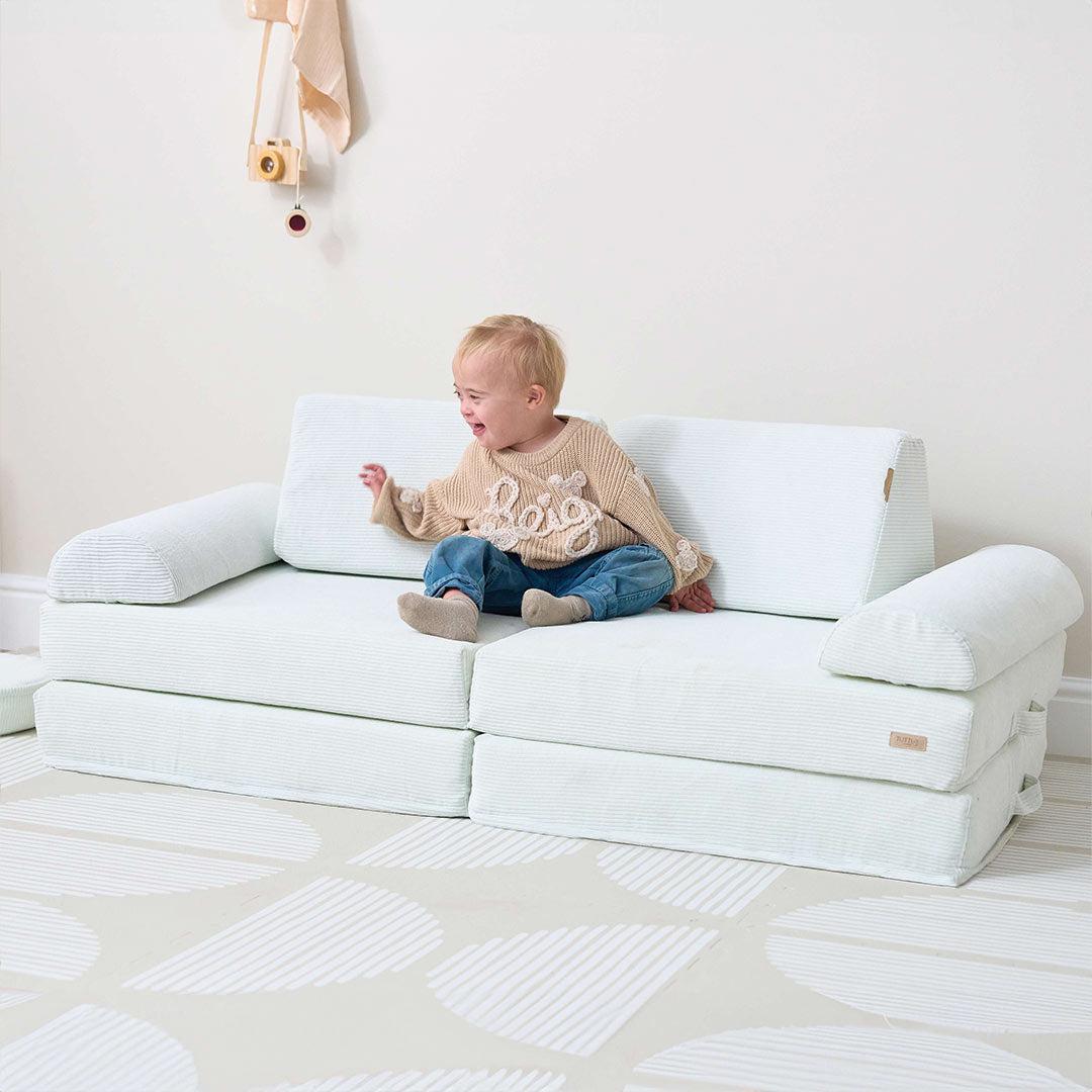 Tutti Bambini Playrama Montessori Kids Play Sofa - Sea Mist - Image 10