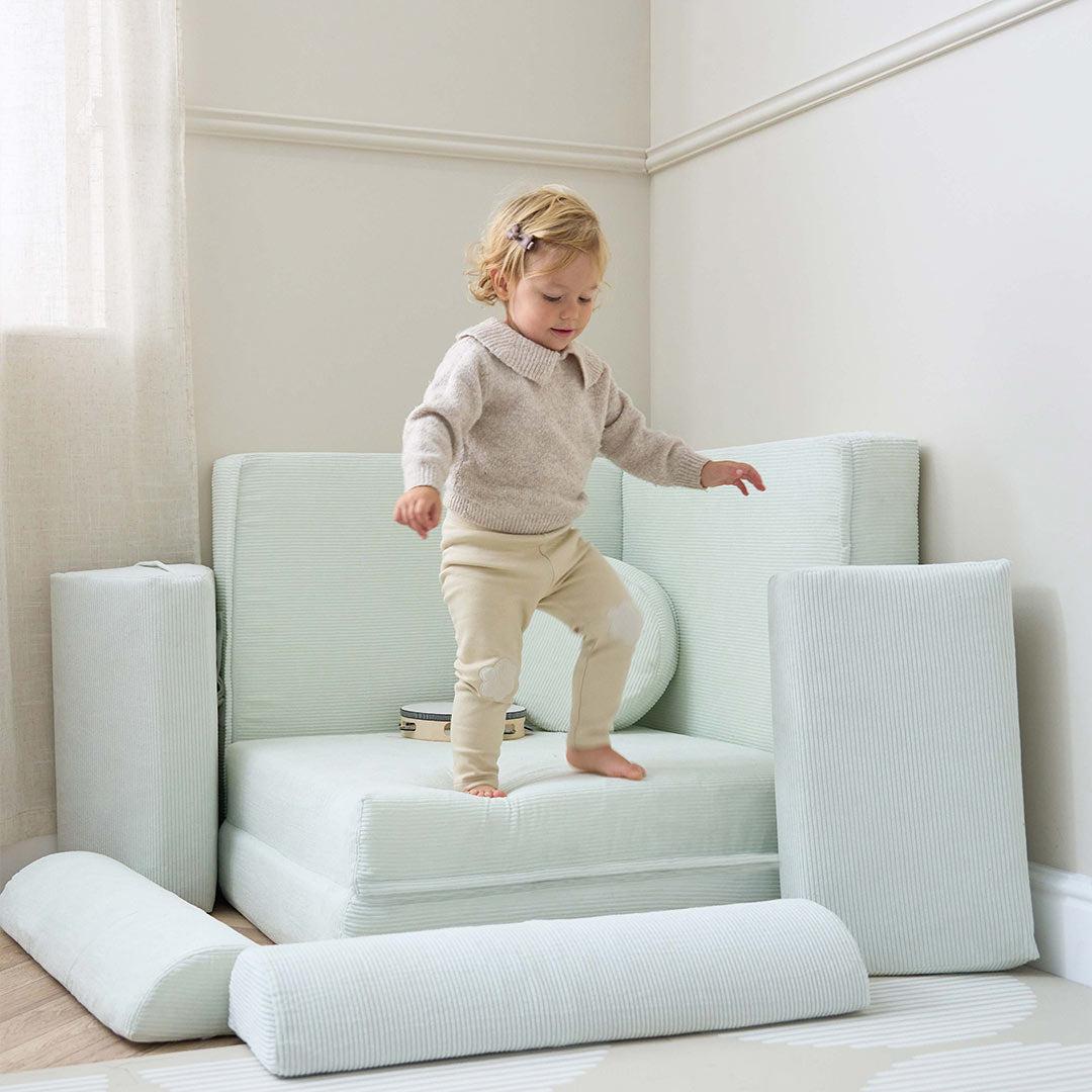 Tutti Bambini Playrama Montessori Kids Play Sofa - Sea Mist - Image 16