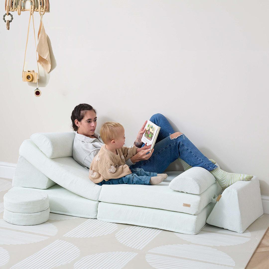 Tutti Bambini Playrama Montessori Kids Play Sofa - Sea Mist - Image 7