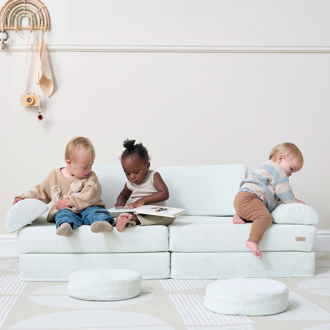 Tutti Bambini Playrama Montessori Kids Play Sofa - Sea Mist - Image 8