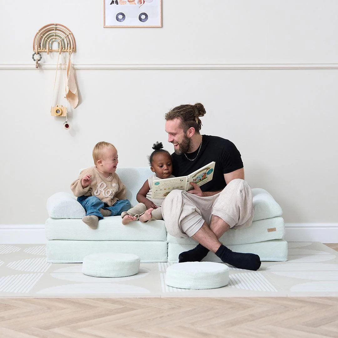 Tutti Bambini Playrama Montessori Kids Play Sofa - Sea Mist - Image 9