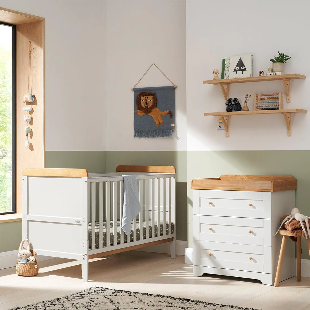 Tutti Bambini Rio 2pc Room Set - Dove Grey/Honey Oak - Image 2