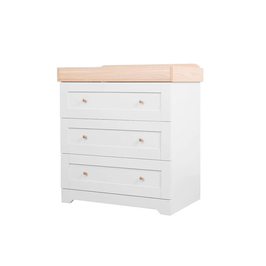Tutti Bambini Rio Chest Changer - Dove Grey/Honey Oak - Image 6