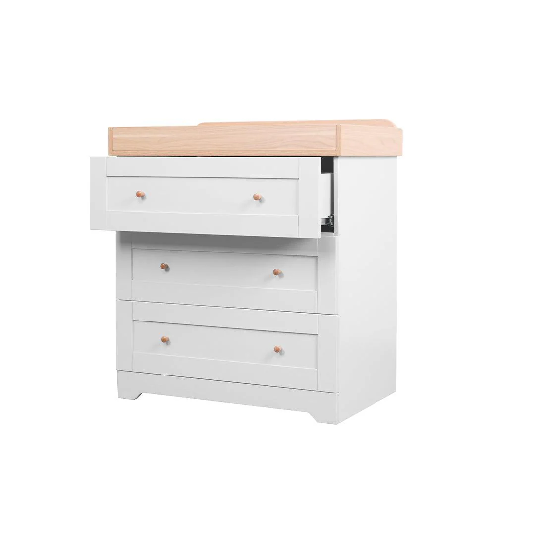 Tutti Bambini Rio Chest Changer - Dove Grey/Honey Oak - Image 7