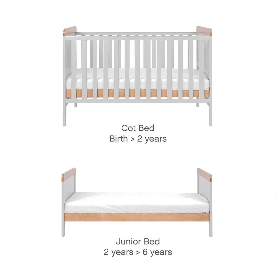 Tutti Bambini Rio 2pc Room Set - Dove Grey/Honey Oak - Image 6