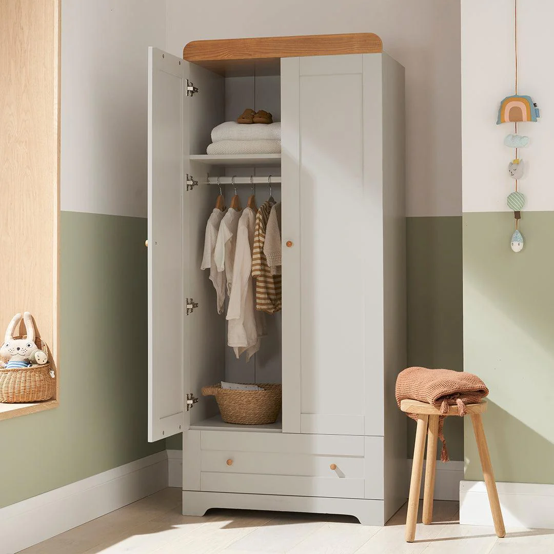 Tutti Bambini Rio 3pc Room Set - Dove Grey/Honey Oak - Image 11
