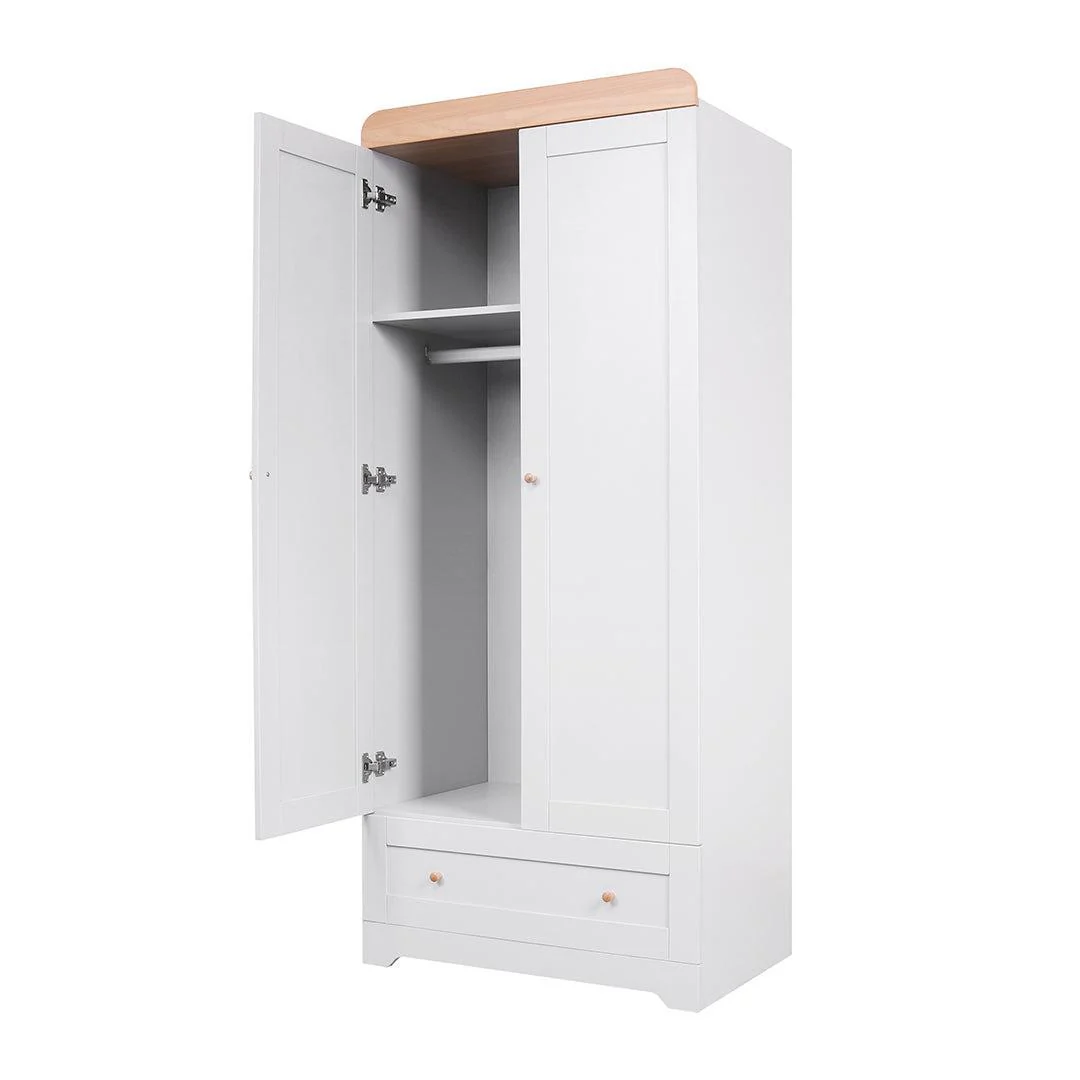 Tutti Bambini Rio Wardrobe - Dove Grey/Honey Oak - Image 5