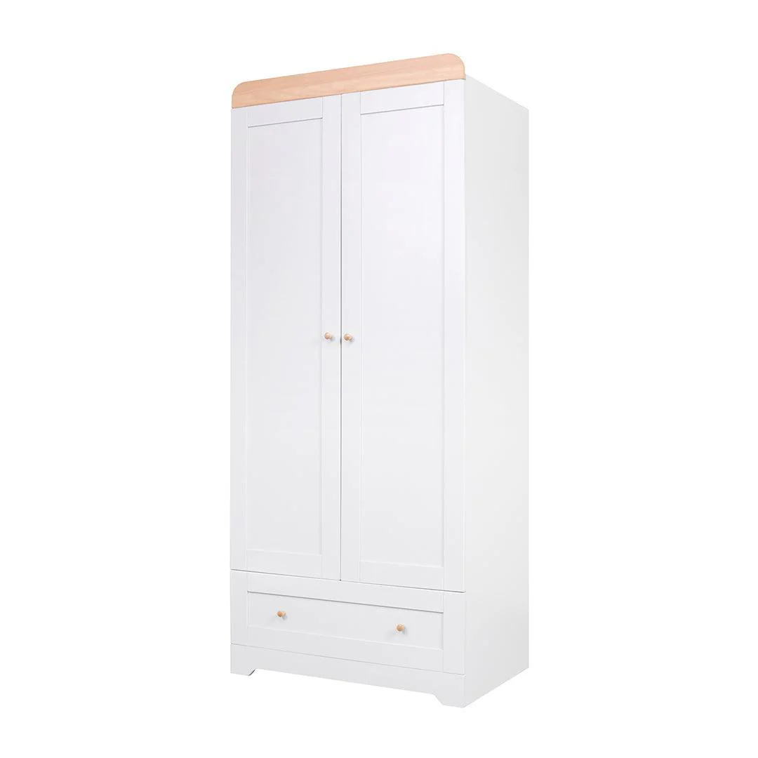 Tutti Bambini Rio Wardrobe - Dove Grey/Honey Oak - Image 6