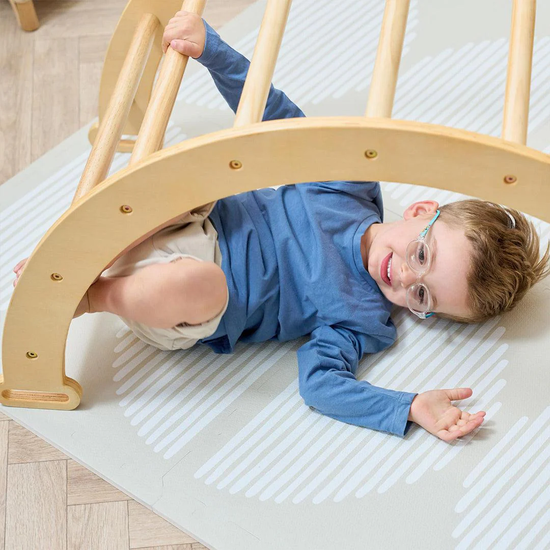Tutti Bambini Scala Montessori 3 In 1 Pikler Climbing Frame With Climbing Wall - Natural - Image 11