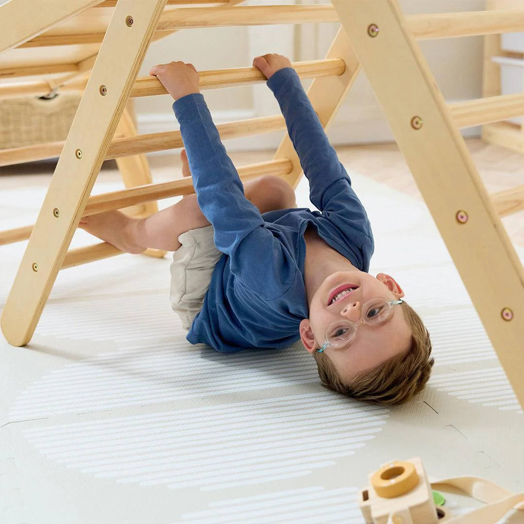 Tutti Bambini Scala Montessori 3 In 1 Pikler Climbing Frame With Climbing Wall - Natural - Image 8