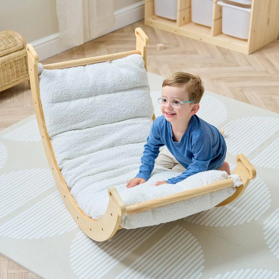 Tutti Bambini Scala Montessori Pikler Rocking Frame Cushion - Natural - Image 2