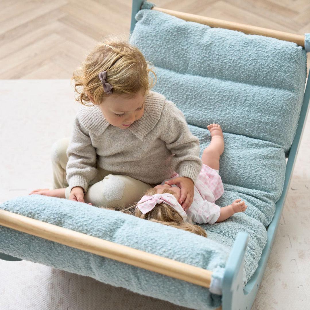 Tutti Bambini Scala Montessori Pikler Rocking Frame Cushion - Ocean Stone - Image 2