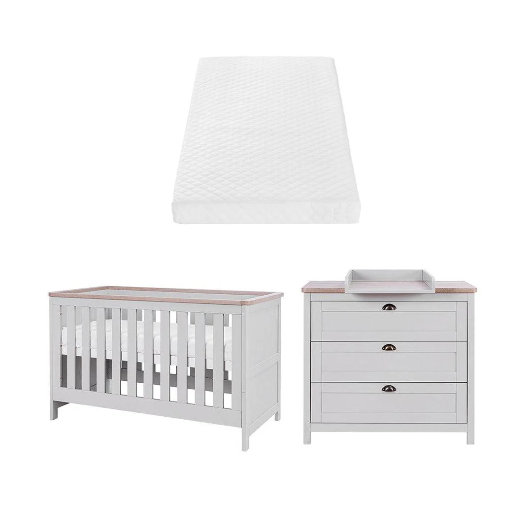 Tutti Bambini Verona 2 Piece Room Set - Dove Grey/Oak - Image 10