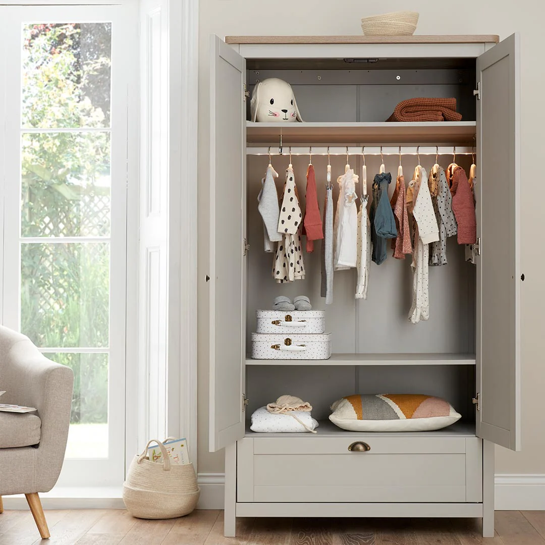 Tutti Bambini Verona 3 Piece Room Set - Dove Grey/Oak - Image 7