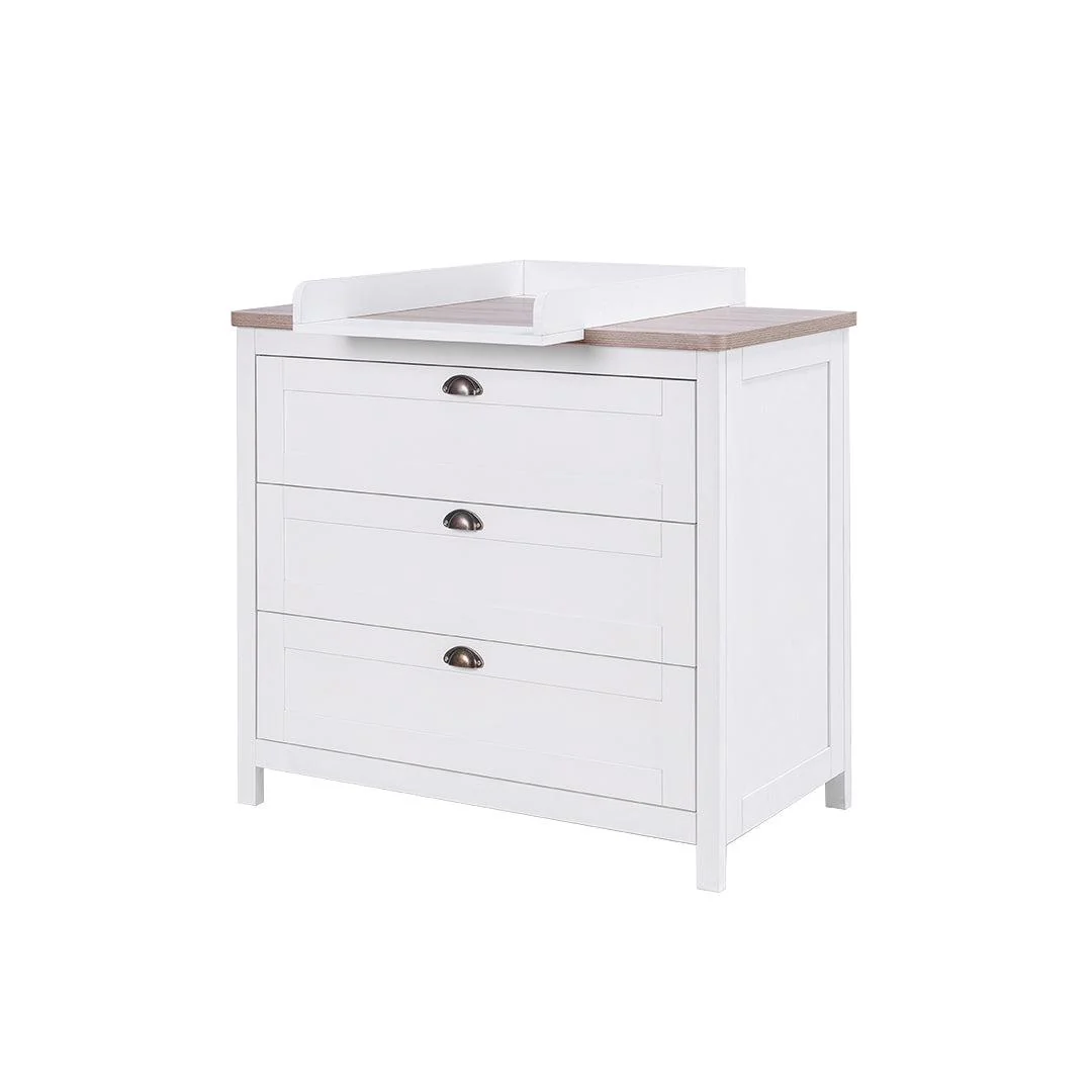 Tutti Bambini Verona Chest Changer - White/Oak - Image 5