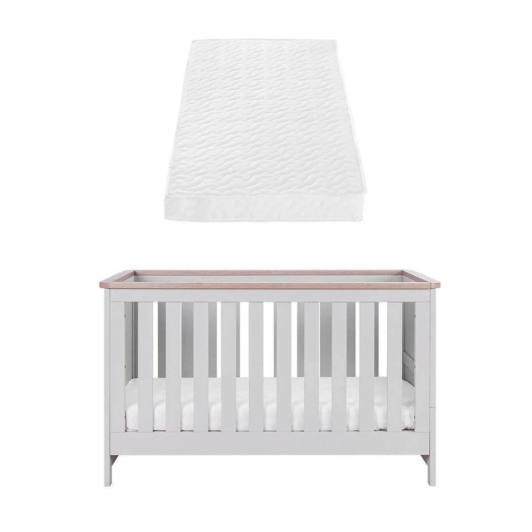 Tutti Bambini Verona Cot Bed - Dove Grey/Oak - Image 9