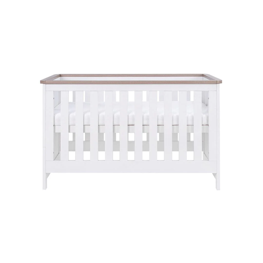 Tutti Bambini Verona Cot Bed - White/Oak - Image 6