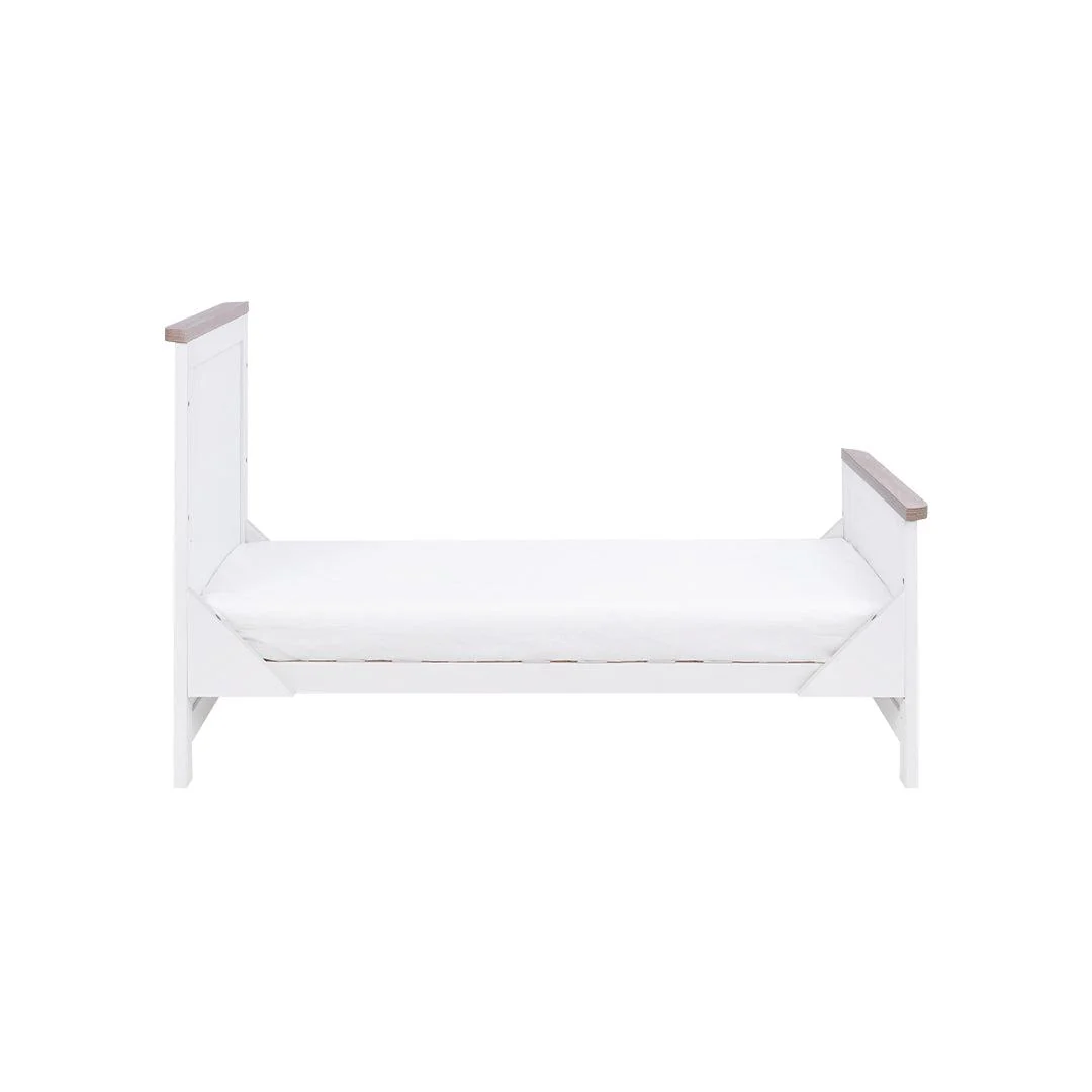 Tutti Bambini Verona Cot Bed - White/Oak - Image 8