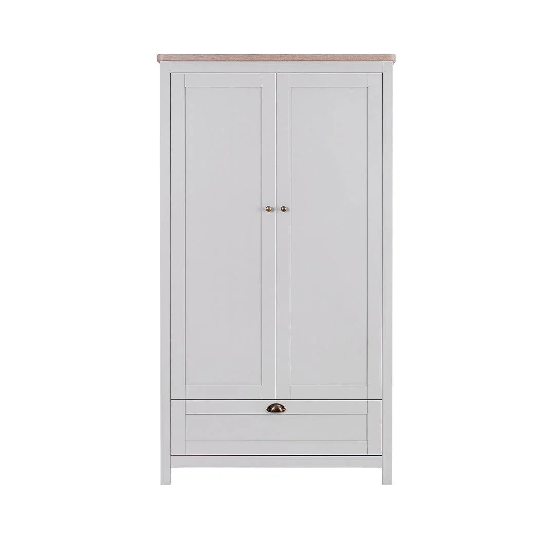 Tutti Bambini Verona Wardrobe - Dove Grey/Oak