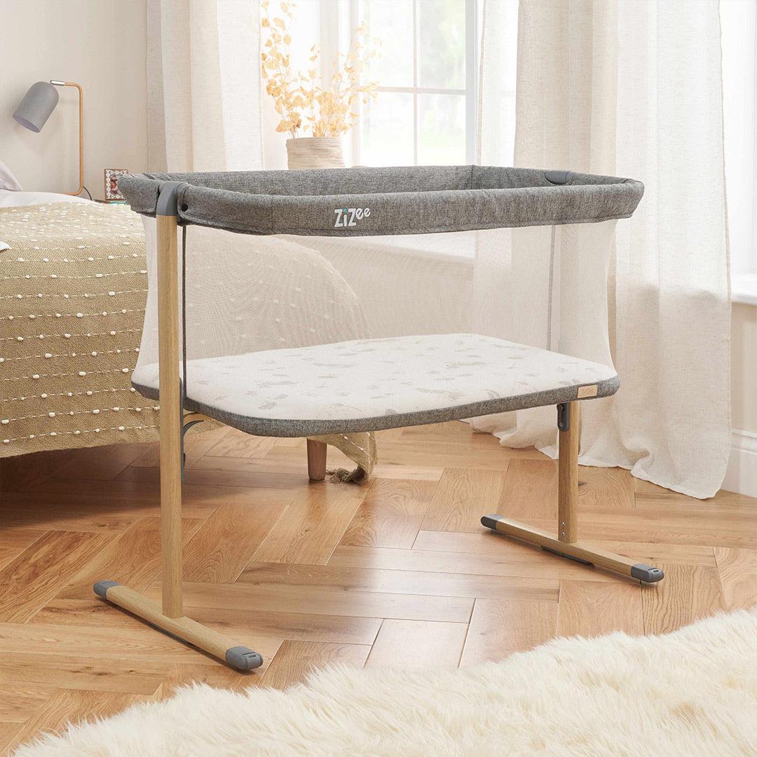 Tutti Bambini ZiZee Essential Crib - Oak/Charcoal - Image 2