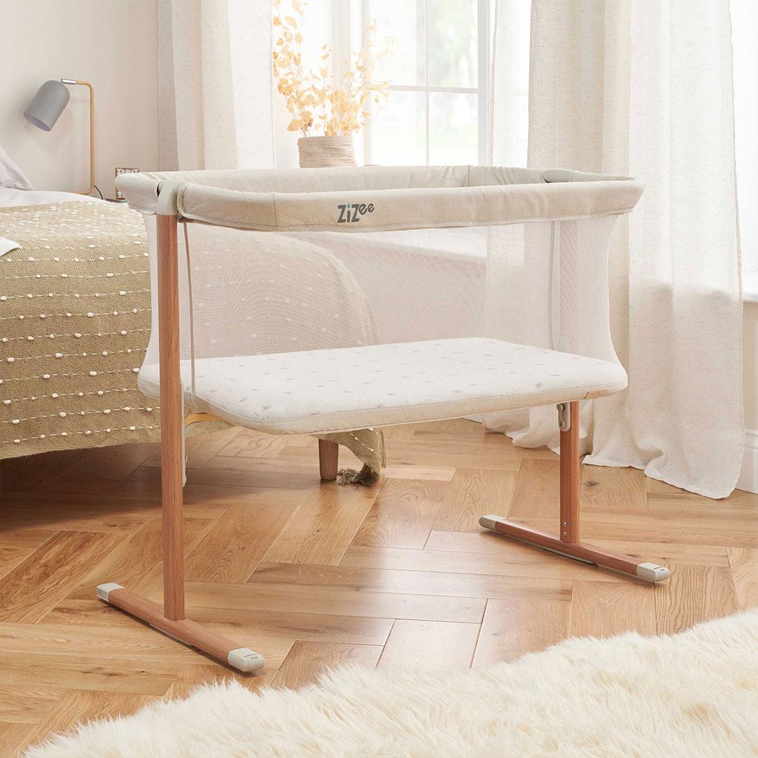 Tutti Bambini ZiZee Essential Crib - Scandinavian Walnut/Ecru - Image 2