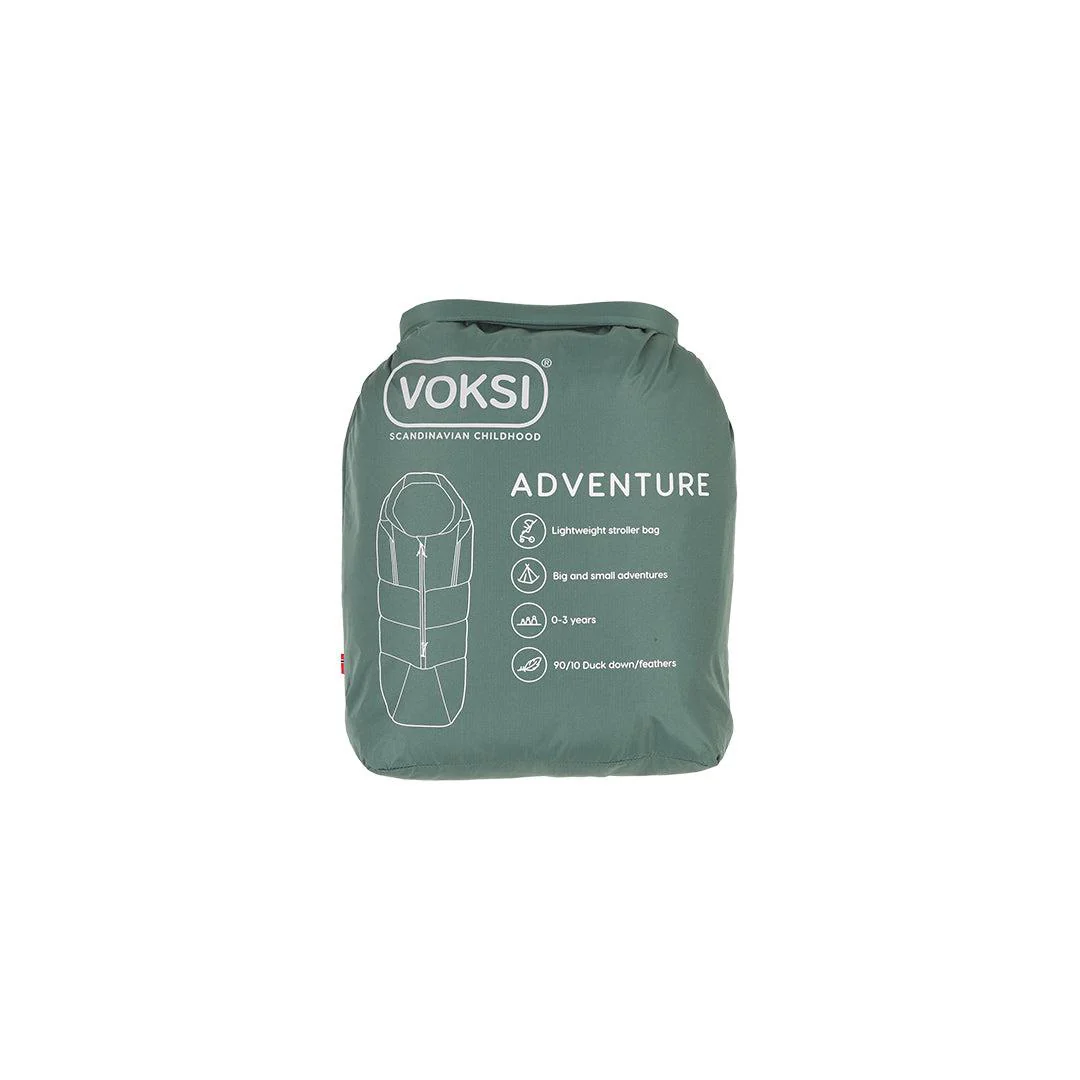 Voksi Adventure Footmuff - Dark Sea Green - Seashell Sand - Image 8