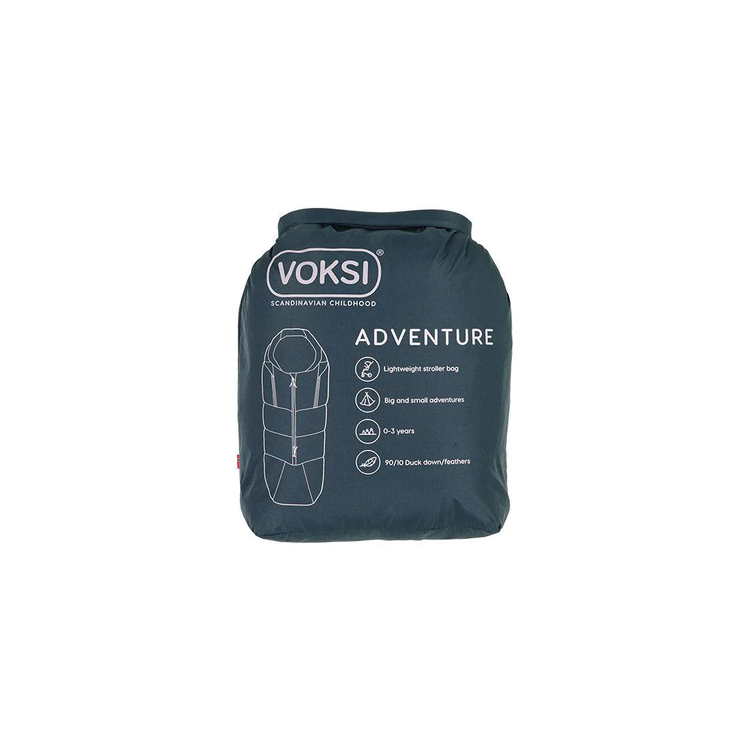 Voksi Adventure Footmuff - Poppy Blue - Seashell Sand - Image 8