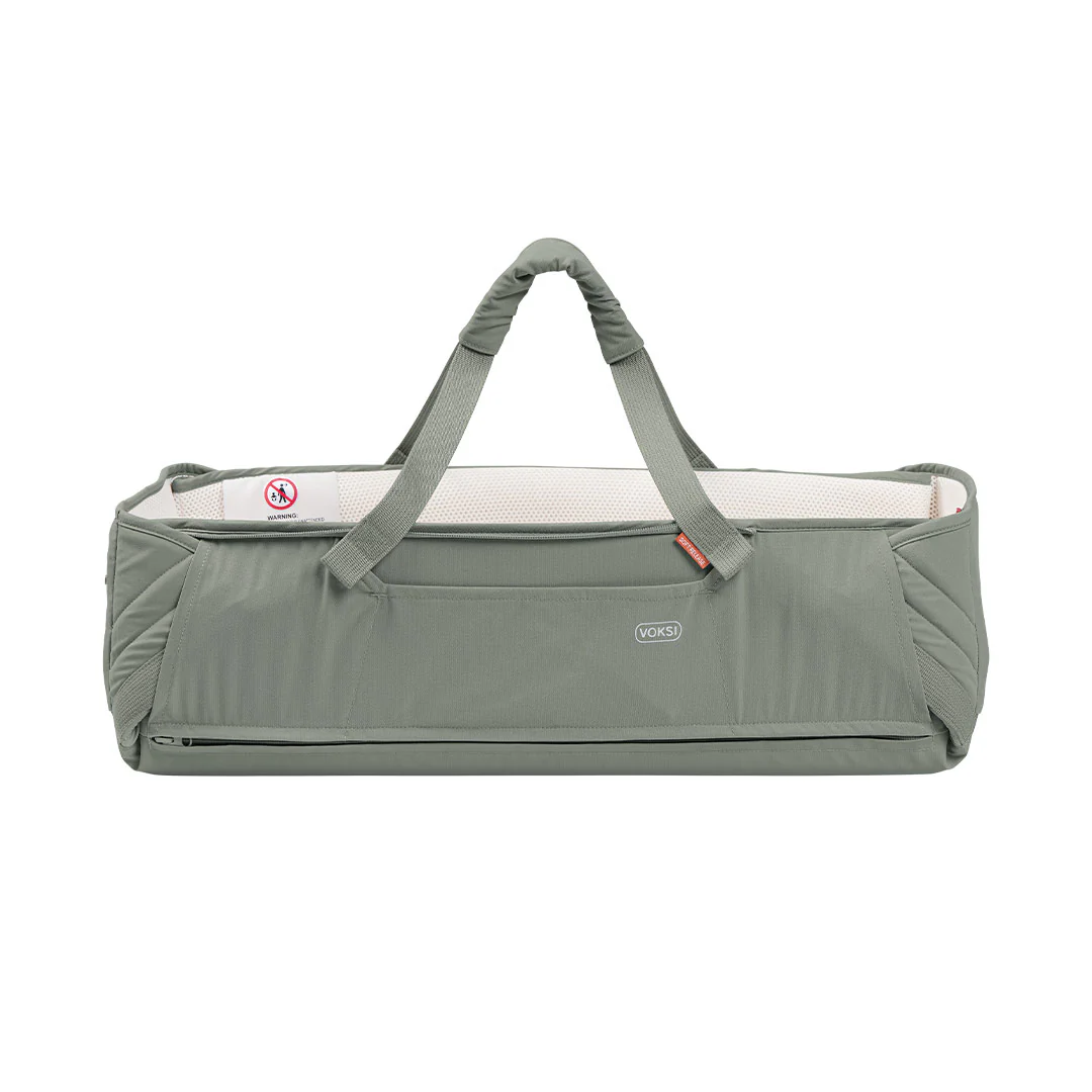 Voksi Carry Me Travel Carrycot - Meadow Green - Image 8