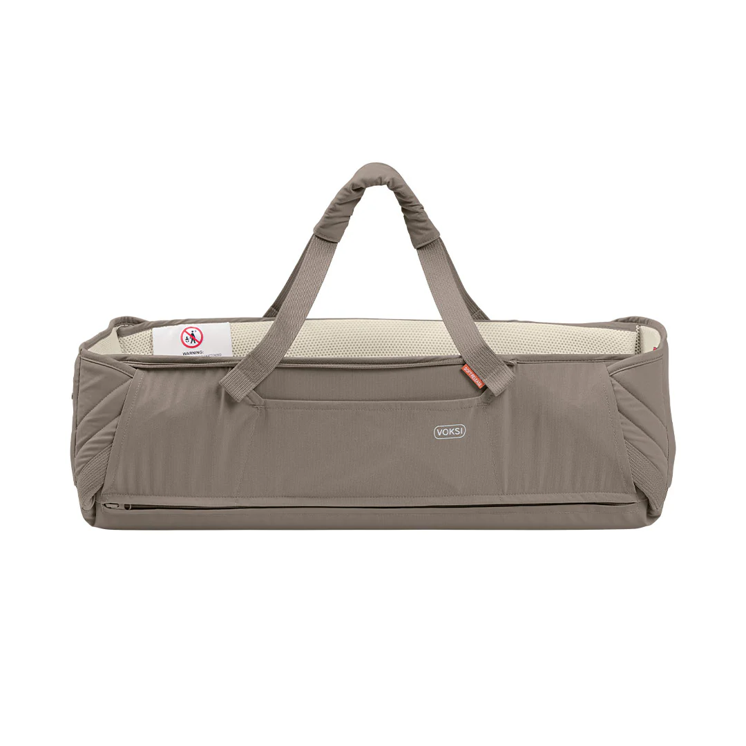 Voksi Carry Me Travel Carrycot - Walnut - Image 8