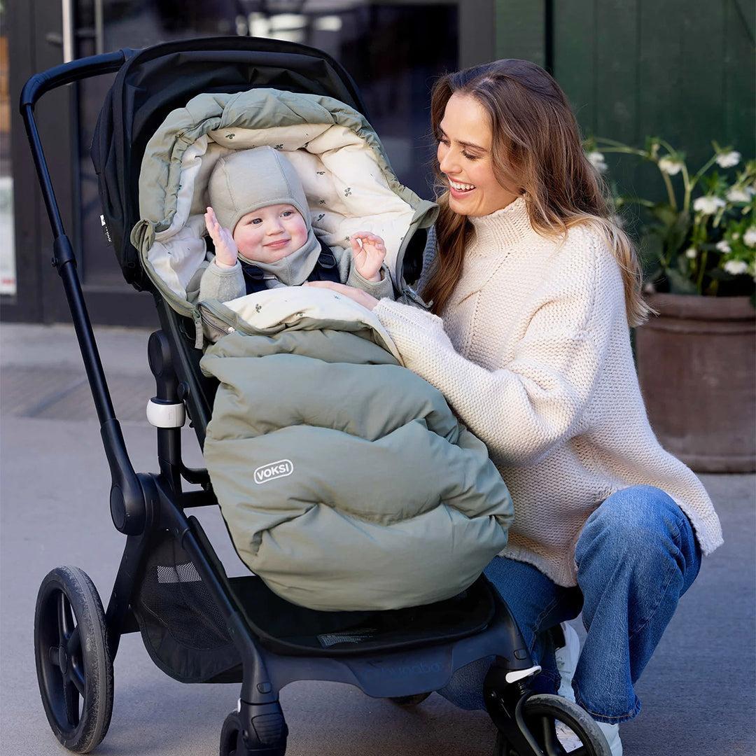Voksi Explorer Footmuff - Meadow Green - Image 2