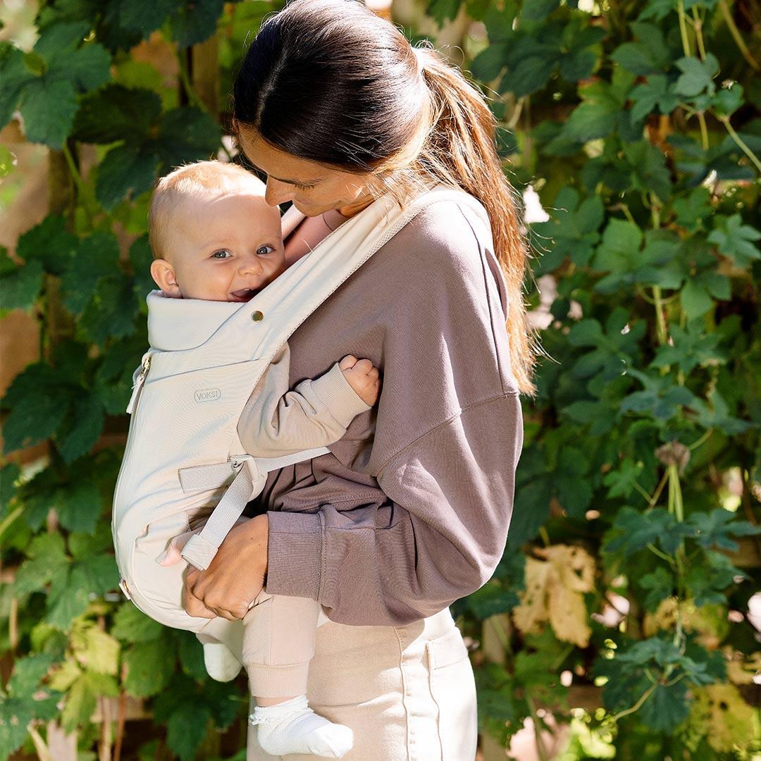 Voksi Huddle Zip On Baby Carrier - Cream - Image 2