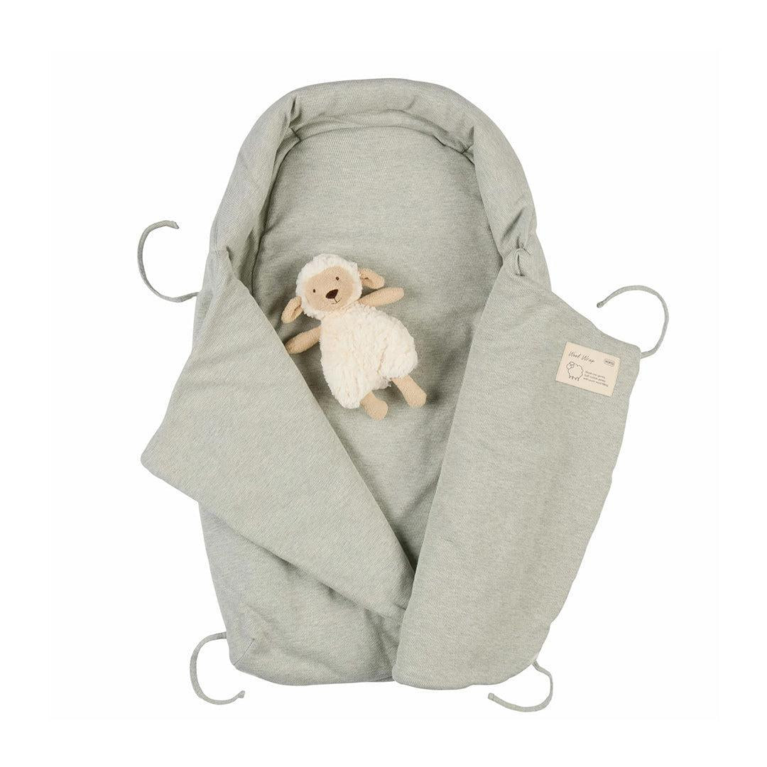 Voksi Wool Wrap Footmuff - Misty Green - Image 4